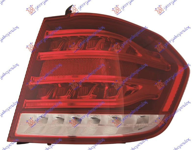 Štop lampa vanjska karavan full LED (CRVENA OSNOVA) (E)