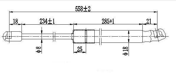 Amortizer gepeka (558L-340N)