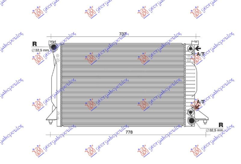 Hladnjak motora 2.5 tdi dizel +/- klima automatski (632X399)