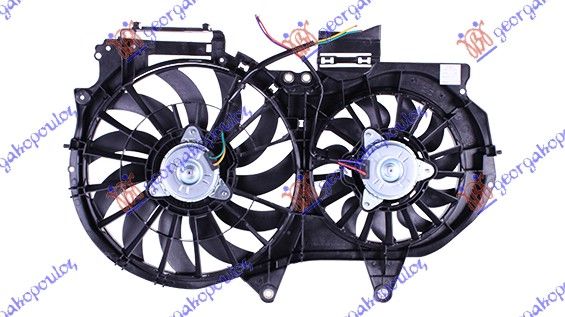 Ventilator hladnjaka komplet dvojni 1.6-1.8-2.0 benzin - 1.9-2.0 tdi dizel (380 / 280 MM)