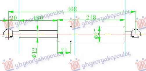 Amortizer gepeka (468L-610N)