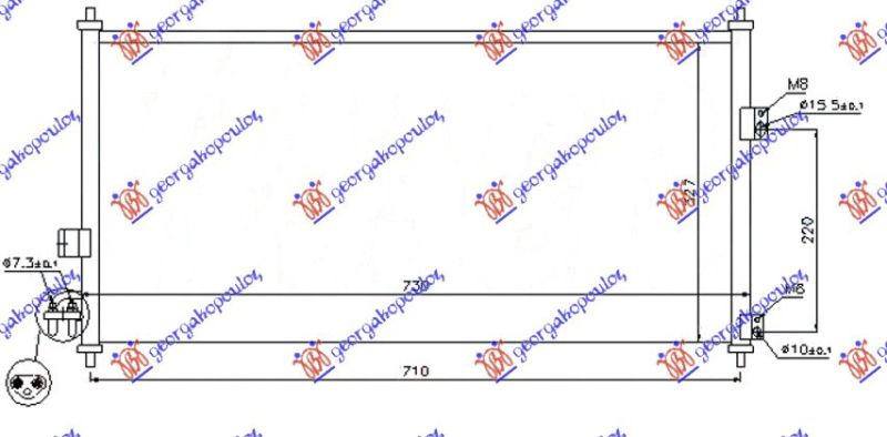 Hladnjak klime za sve benzin-dizel (690×330×16)