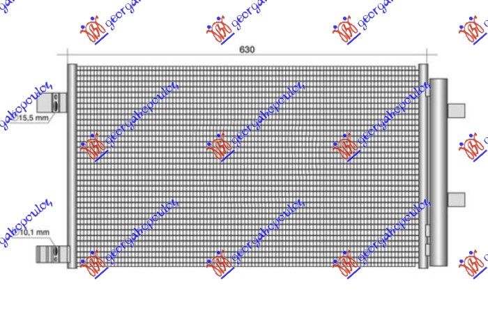 Hladnjak klime 2.0 dci dizel (628×359×12)