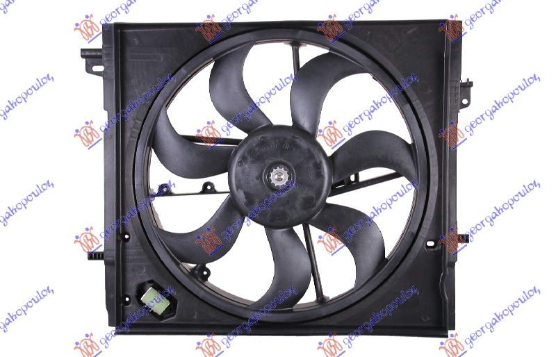 Ventilator hladnjaka komplet svi modeli benzin/dizel manual/auto (OSIM BENZIN 1.2 DIG-T MANUAL)