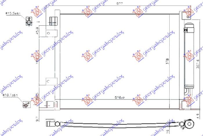 Hladnjak klime 1.5i16v (690×378×16) (HR15DE)