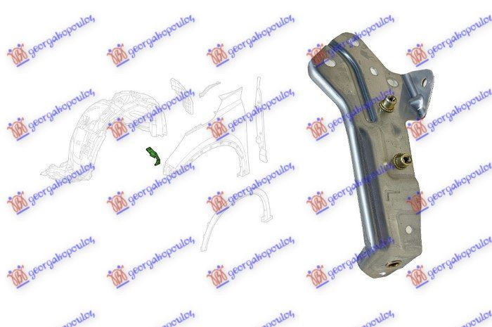 Nosač blatobrana aluminij