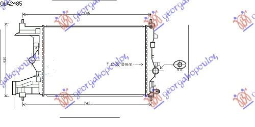 Hladnjak motora 1.4–1.6 turbo benzin ručni (58X39.5)