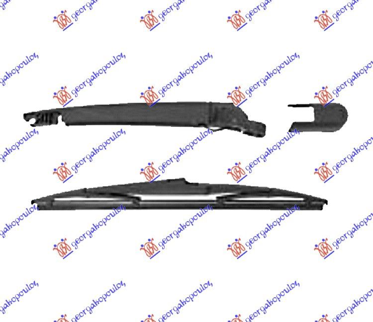 Zadnji brisač komplet (HB/KARAVAN) 240mm