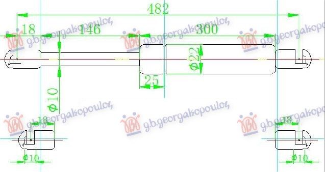 Amortizer gepeka (483L-700N)