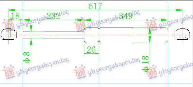 Amortizer gepeka (618L-370N)