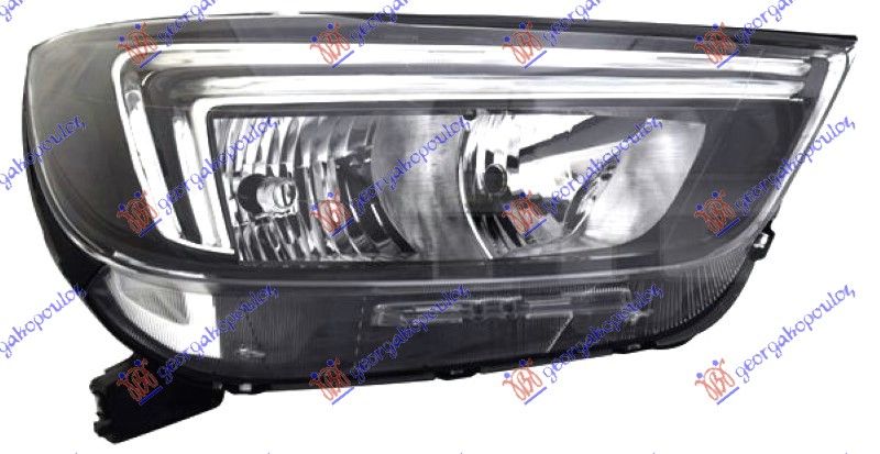 Far električni (H7/HB3) s LED drl (E) (TYC)