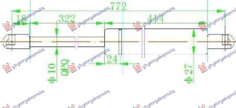 Amortizer gepeka (772L-630N)