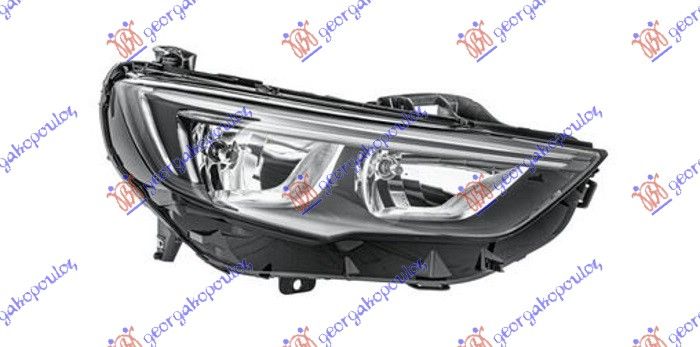 Far električni crni (H7/H7) s LED drl (HELLA)