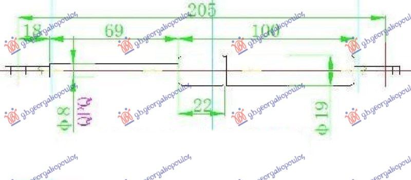 Amortizer gepeka (205L-700N)