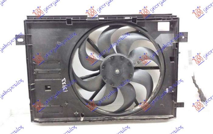 Ventilator hladnjaka komplet benzin-dizel (SINGLE) (2 PIN) (430 MM)