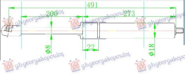 Amortizer haube (491L-175N)