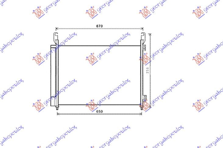 Hladnjak klime 2.0 dci - 2.5i 16v (63×45,2×16)