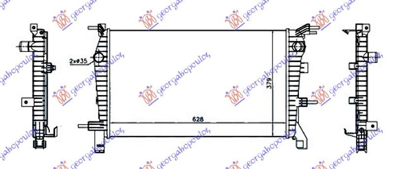 Hladnjak motora 1.6i 16v ručni benzin (630X380) (MOTOR H4M)