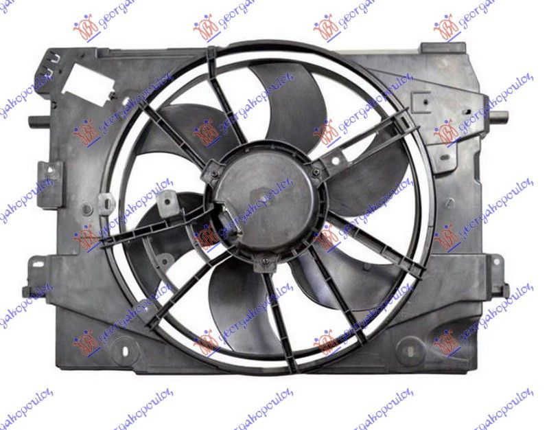 Ventilator hladnjaka komplet benzin-dizel +a/c (400 MM)