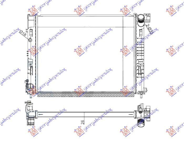 Hladnjak motora 1.5 blue dci micro hybrid dizel ručni (510X398)