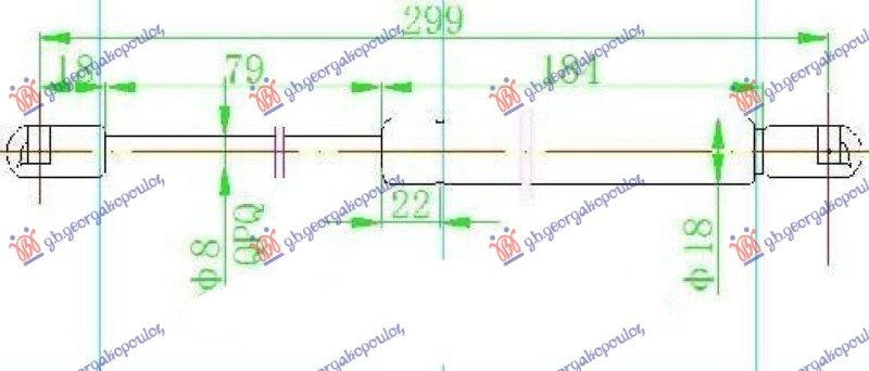 Amortizer gepeka (298L-730N)