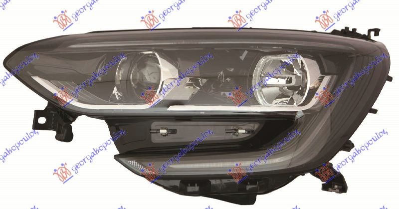 Far električni  (H7/H7) crni (ŽMIGAVAC)(LED DNEVNO SVJETLO) (DEPO)