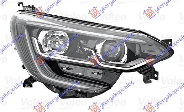 Far električni (H7/H7) crni s LED dnevnim svjetlom (VALEO)