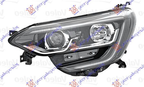 Far električni  (H7/H7) crni (ŽMIGAVAC)(LED DNEVNO SVJETLO) (VALEO)