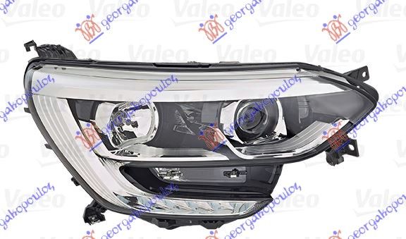 Far električni (H7/H7) krom s LED dnevnim svjetlom (VALEO)