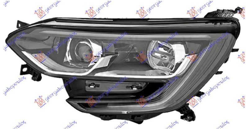 Far električni  (H7/H7) crni (ŽMIGAVAC)(LED DNEVNO SVJETLO) (E) (TYC)