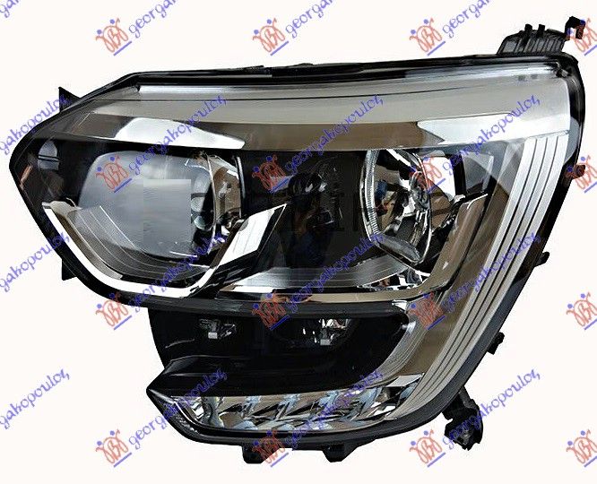 Far električni  (H7/H7) krom (ŽMIGAVAC)(LED DNEVNO SVJETLO) (VALEO)