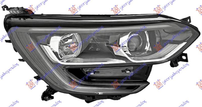 Far električni  (H7/H7) crni (ŽMIGAVAC)(LED DNEVNO SVJETLO) (VALEO)