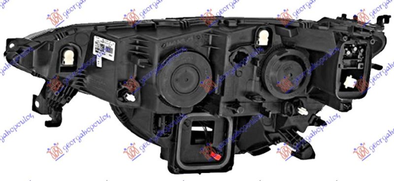 Far električni  (H7/H7) crni (ŽMIGAVAC)(LED DNEVNO SVJETLO) (VALEO)