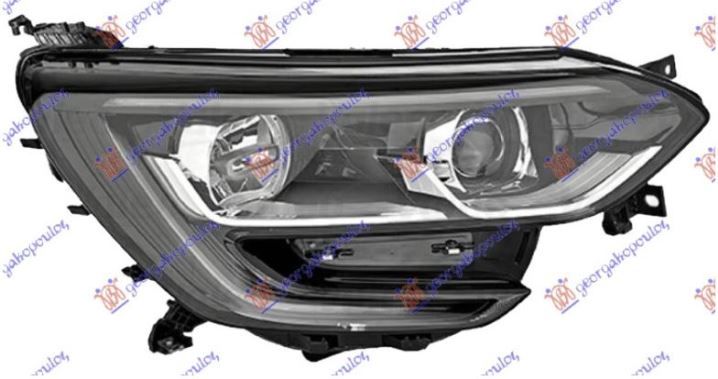 Far električni (H7/H7) crni s LED drl (TURSKA)
