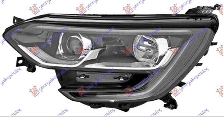 Far električni  (H7/H7) crni (ŽMIGAVAC)(LED DNEVNO SVJETLO) (TURSKA)