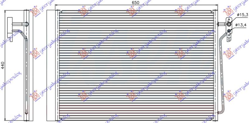 Hladnjak klime – 4.4i benzin 3.0 td dizel (650×440×16)