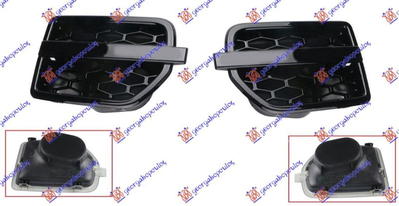Usmjerivač zraka prednjeg blatobrana 09- (SET)