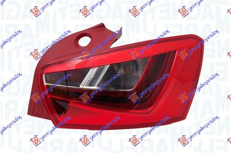 Štop lampa 5d crvena baza LED (MARELLI)