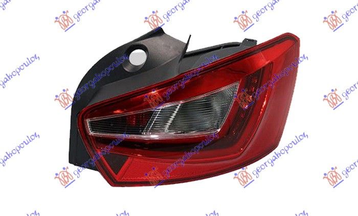 Štop lampa 5d crna baza LED