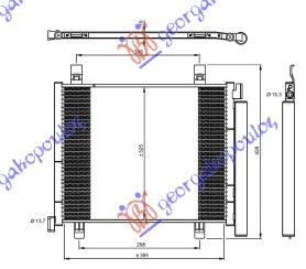 Hladnjak klime 1,0i -12v (400×330×16)