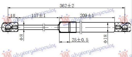 Amortizer gepeka (362L-390N)