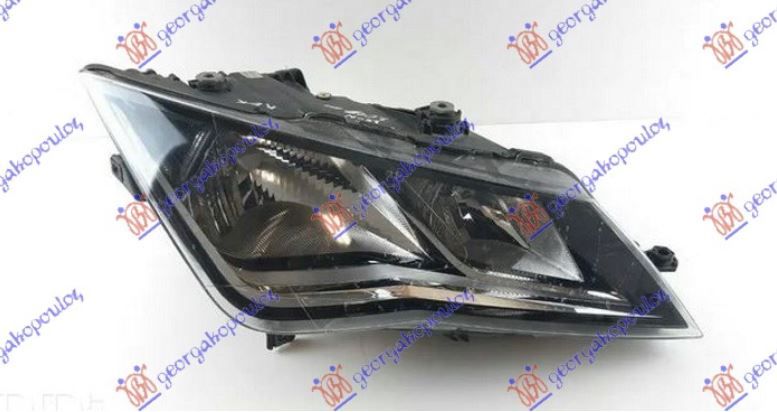 Far električni (H7/H7) s LED dnevnim svjetlom (S MOTOROM) (E) (DEPO)
