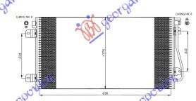 Hladnjak klime dizel 01-03 (69,2×38)