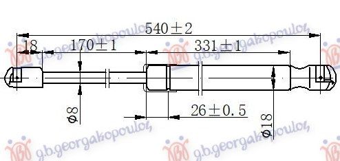 Amortizer gepeka (538L-650N)