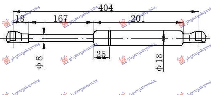 Amortizer gepeka (399L-400N)