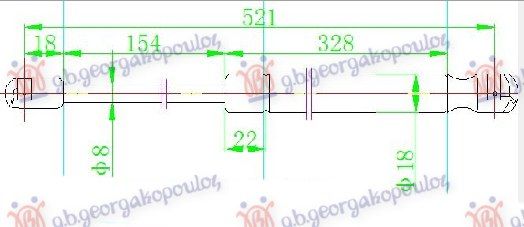 Amortizer gepeka (521L-560N)