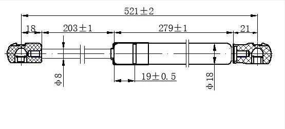 Amortizer gepeka (521L-635N)