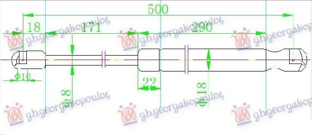 Amortizer gepeka (500L-575N)