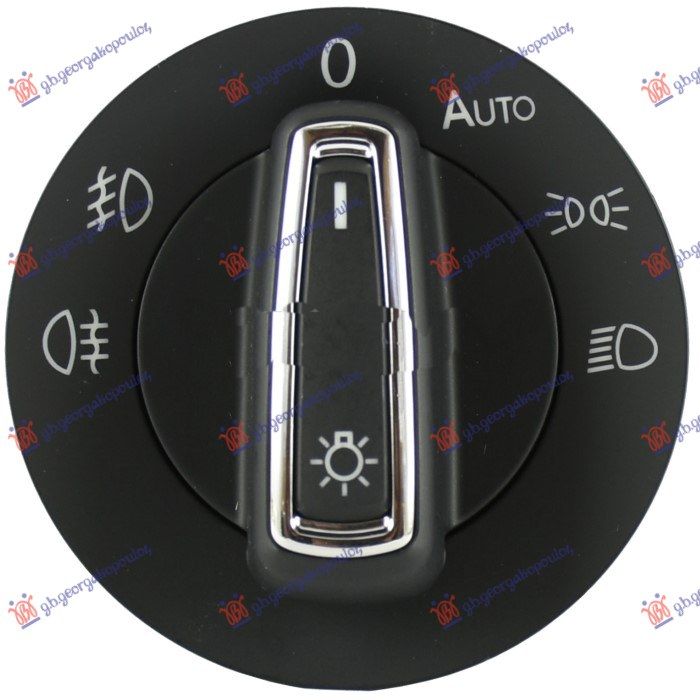 Prekidač za farove (SA MAGLENKAMA) auto krom (10 PIN)