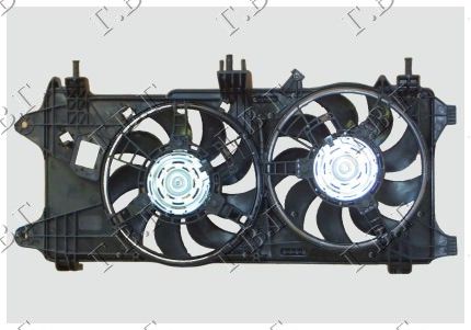 Ventilator hladnjaka komplet double (1.3-1.9 JTD) +a/c